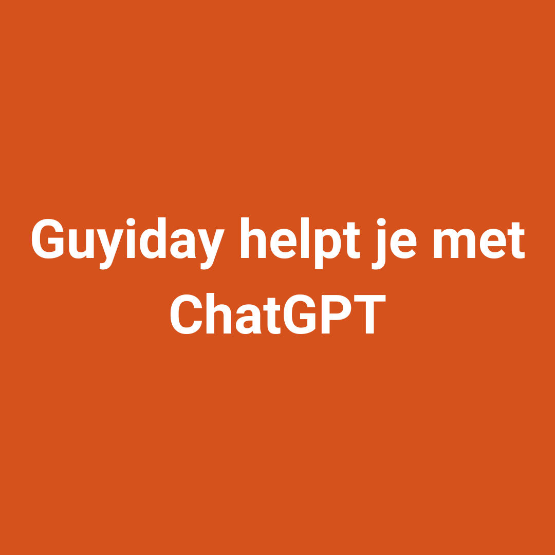 Wat moeite met ChatGPT? Wij gaan je helpen